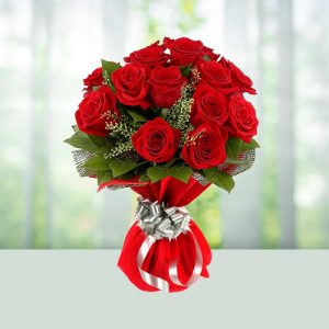 red roses bunch