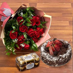 red-roses-black-forest-cake-with-chocolates